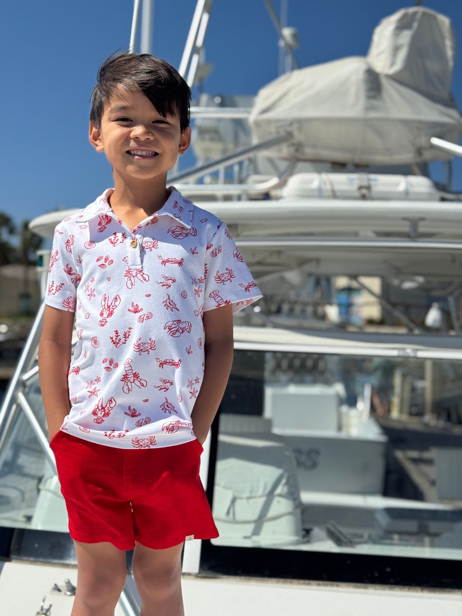 Starboard Sea Creatures Polo Tee