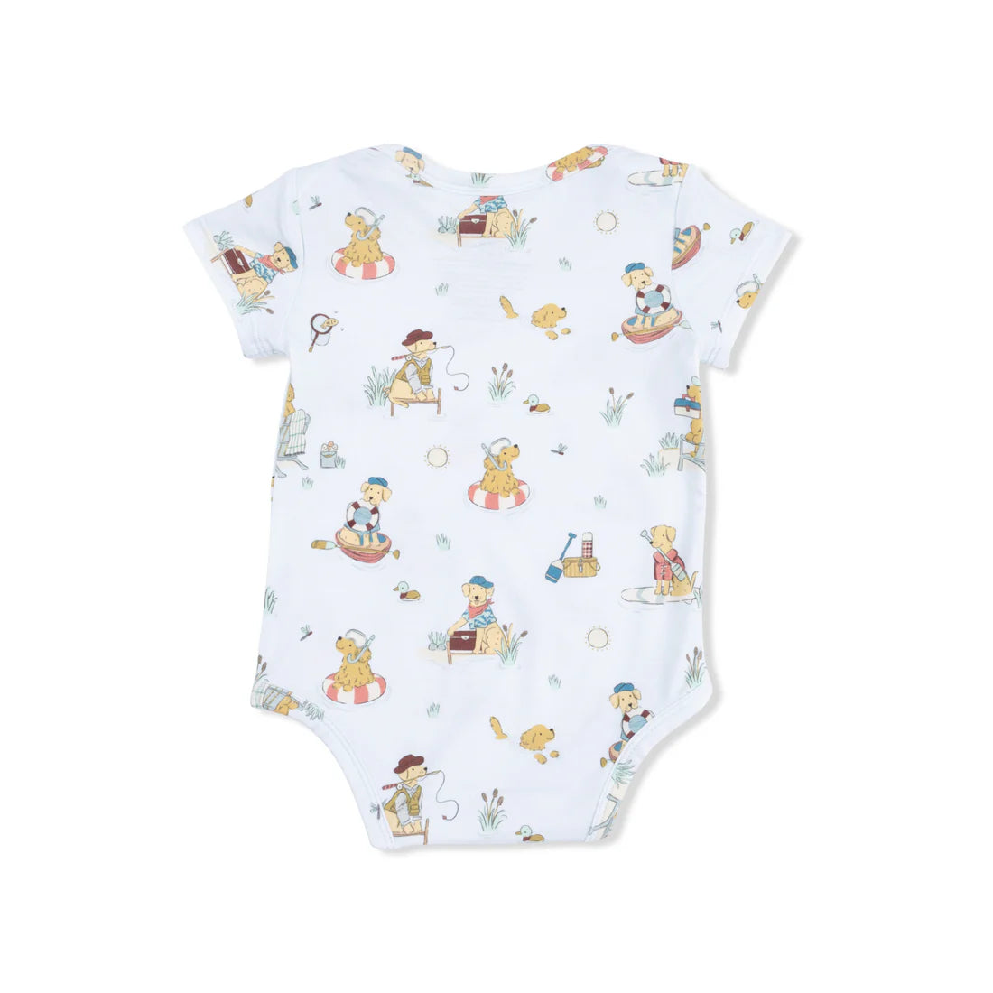 Bamboo Short Sleeve Bodysuit- Lake Buddy Dogs