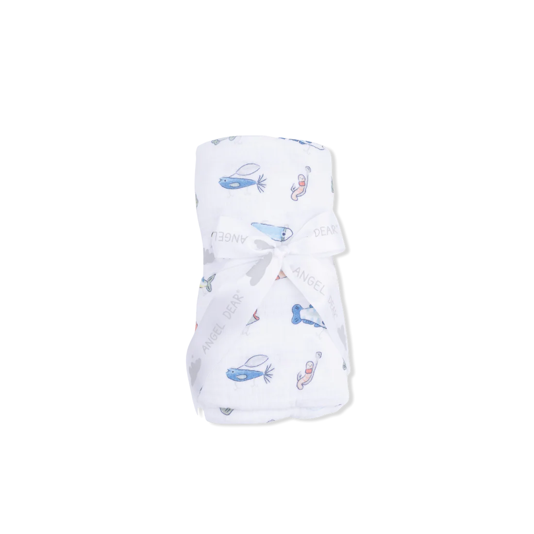Cotton Muslin Swaddle Blanket- Fishing Lures