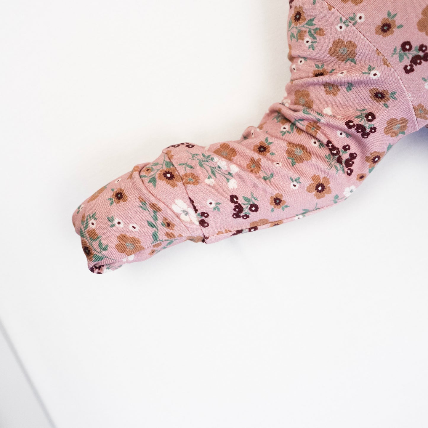 Bamboo Footed Zipper Sleeper- Velvet Garden