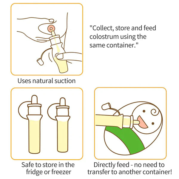 Silicone Colostrum Collector Set