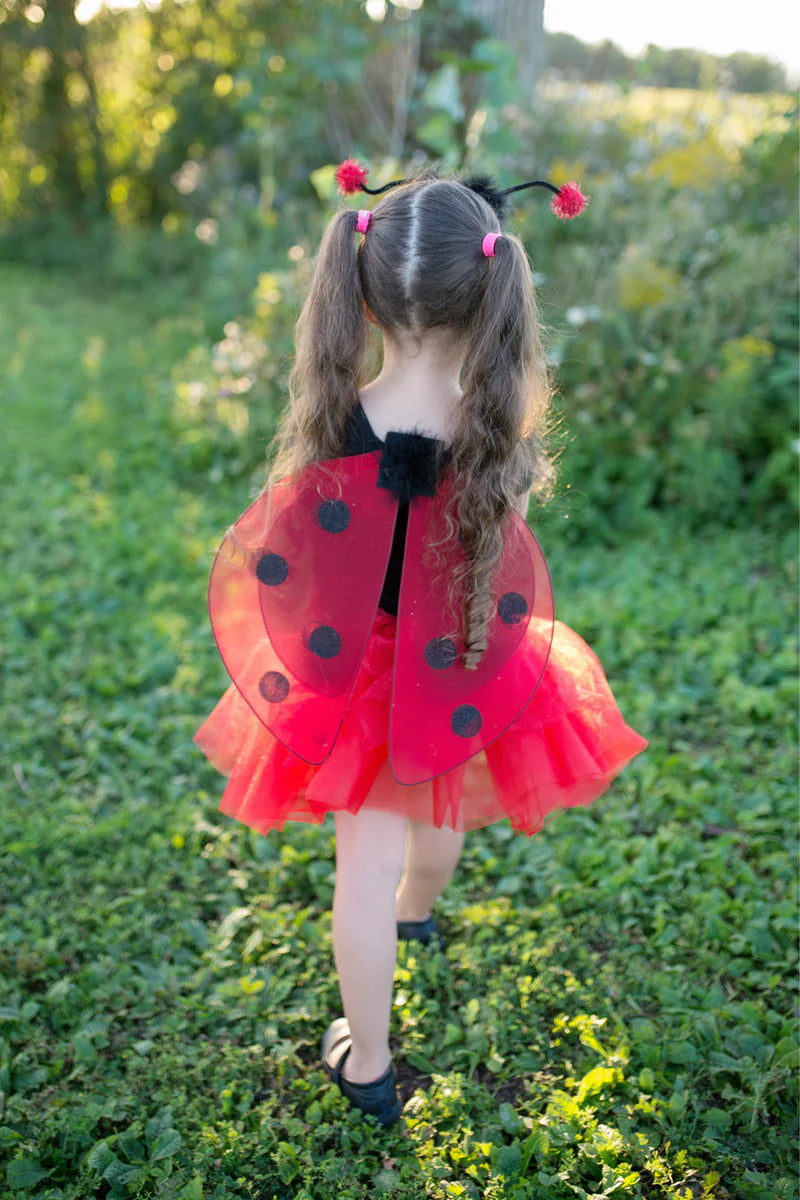 Glitter Ladybug Tutu, Wings, & Headband Set