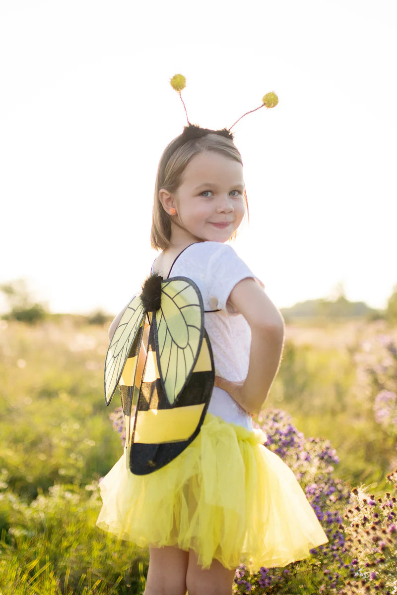 Glitter Bumblebee Tutu, Wings, & Headband Set