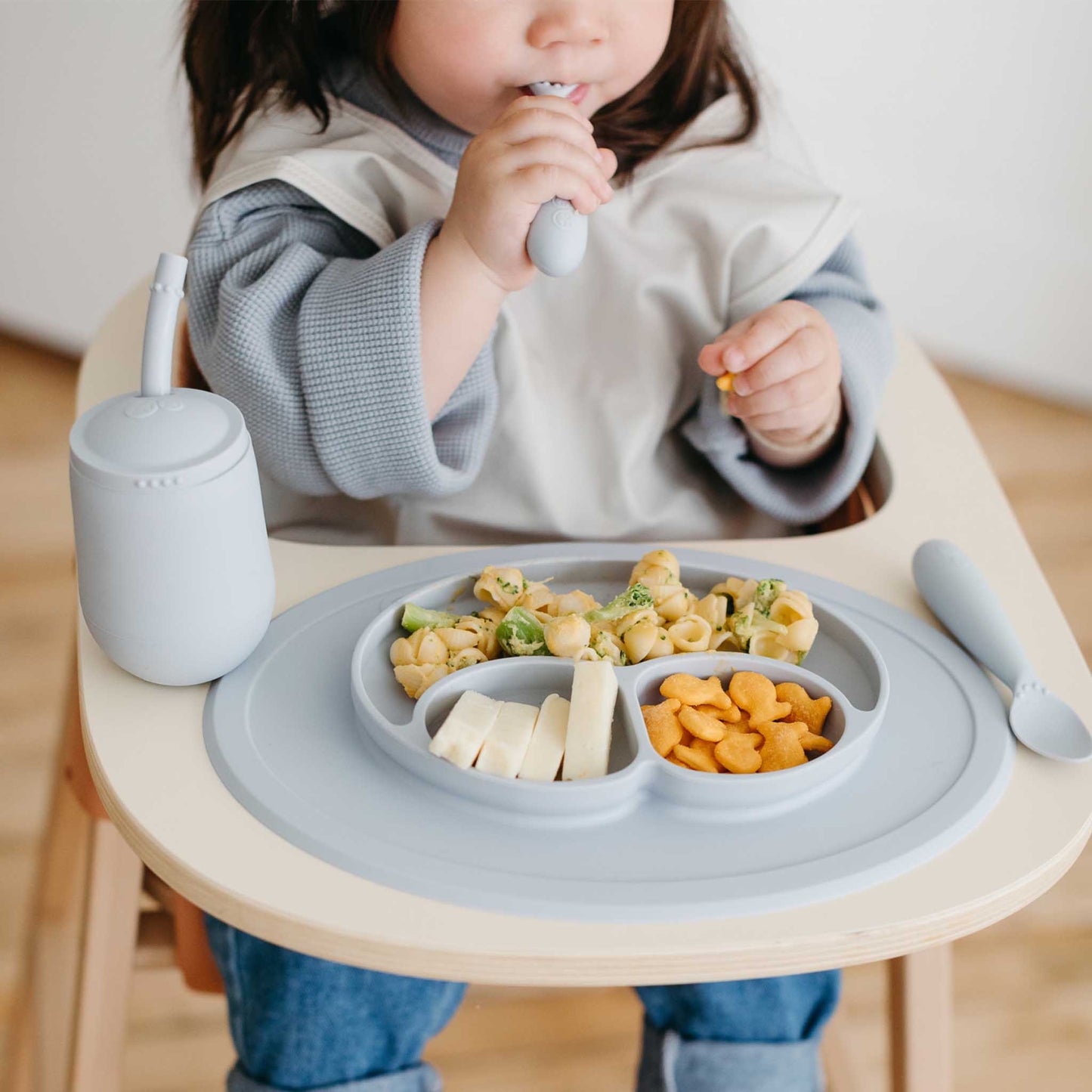 Mini Feeding Set- Pewter