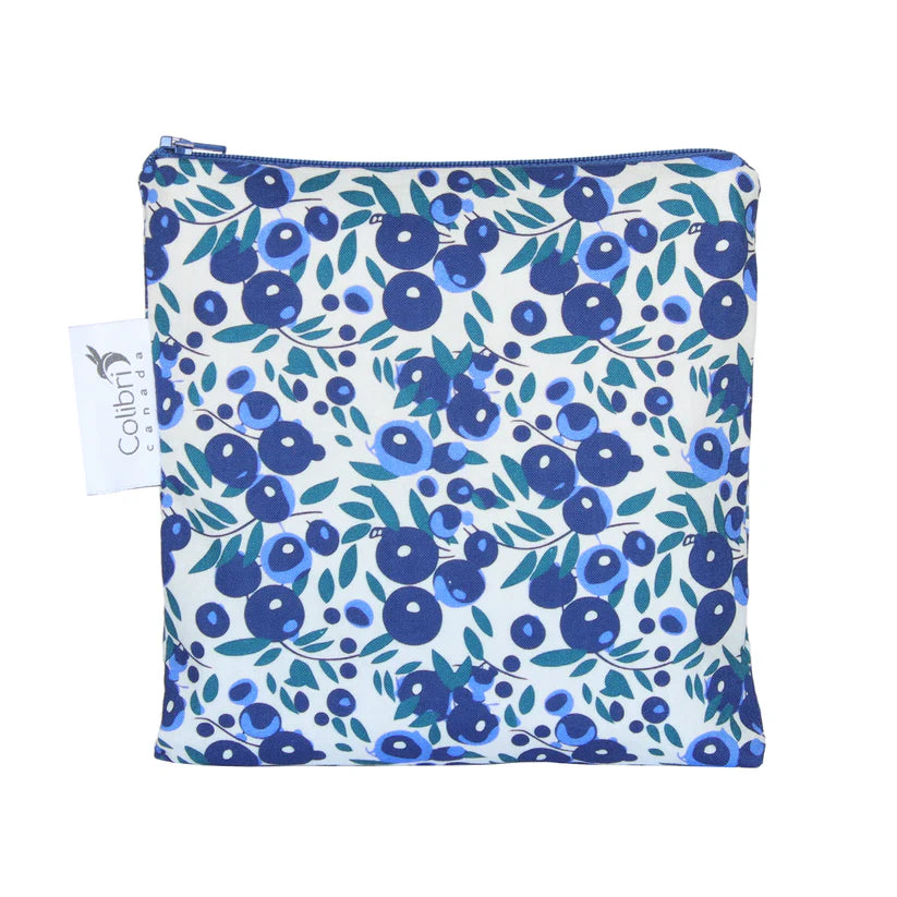 Large Reusable Snack Bag- Blueberry
