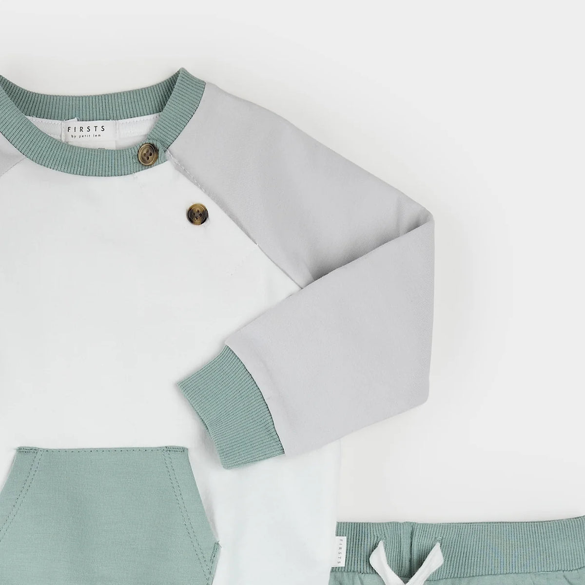 Lunar Rock & Tundra Colour Block Sweatshirt & Jogger Set