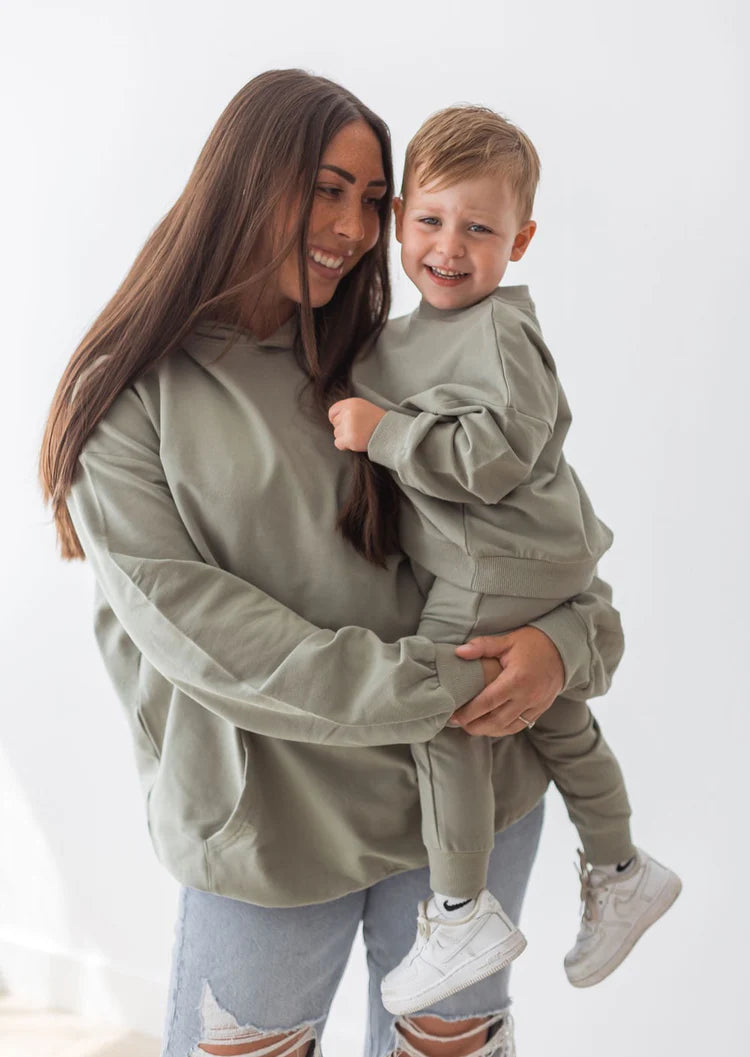 Organic Basil Sweatshirt & Jogger Set