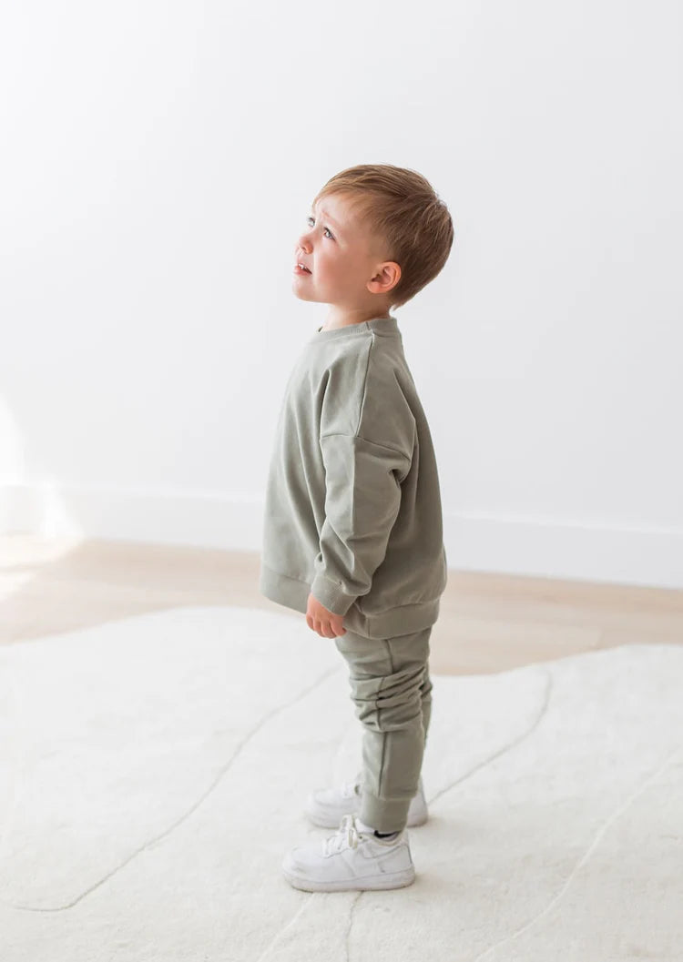 Organic Basil Sweatshirt & Jogger Set