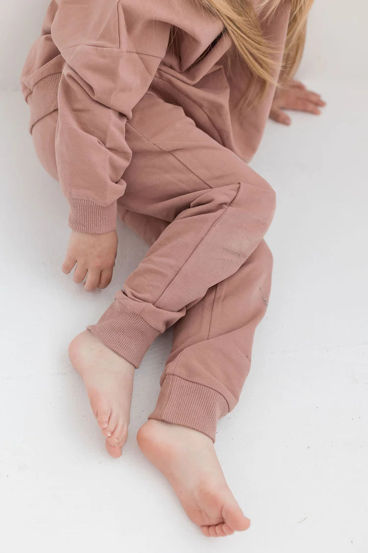 Organic Rose Sweatshirt & Jogger Set