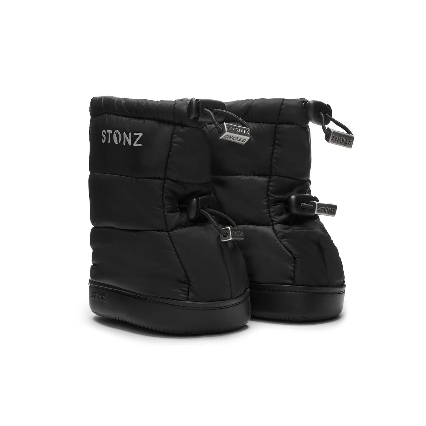 Toddler Puffer Booties- Black
