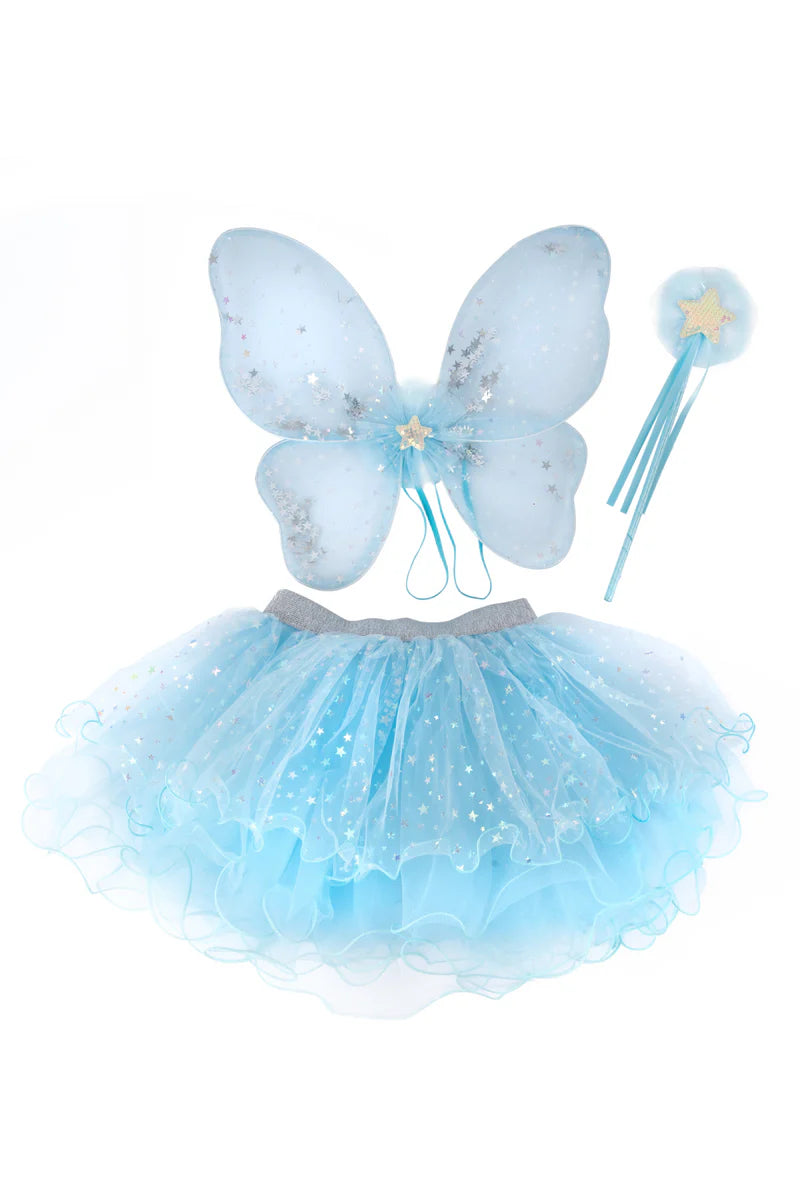 Iridescent Celestial Tutu, Wings, & Wand Set