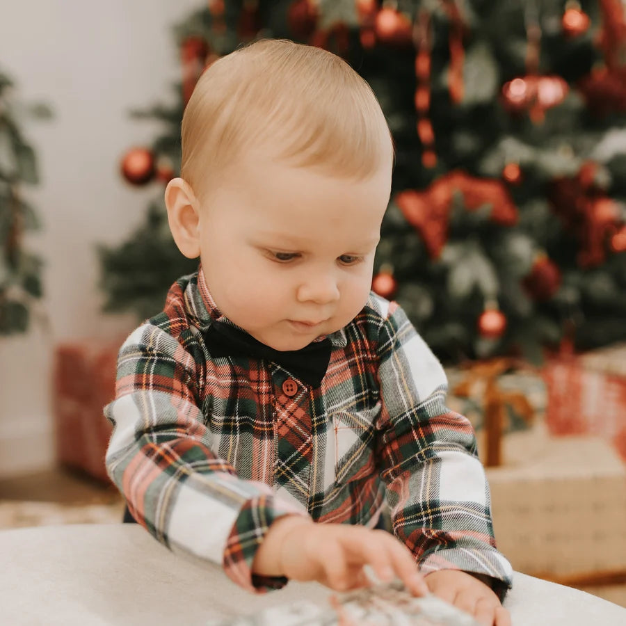 Plaid Flannel 3pc. Holiday Outfit Set