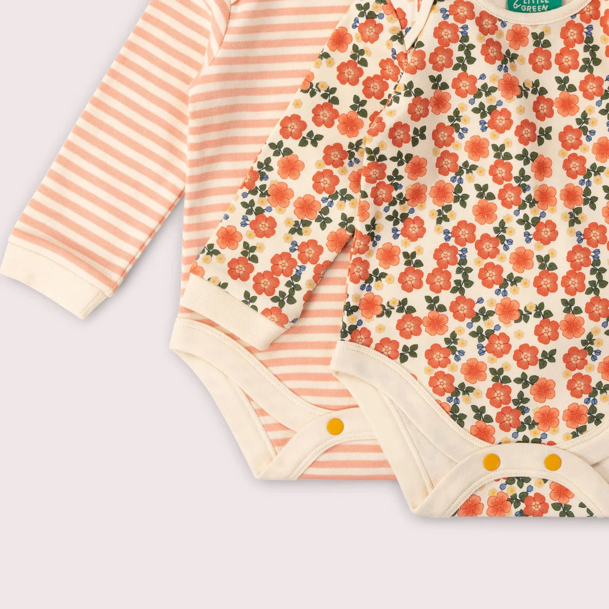Petals Organic Baby Bodysuit 2pk.