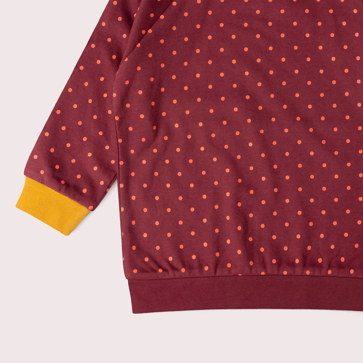 Autumn Polka Dot Organic Raglan Sweatshirt