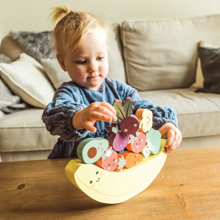 Happy Veggies Wooden Balancing Game
