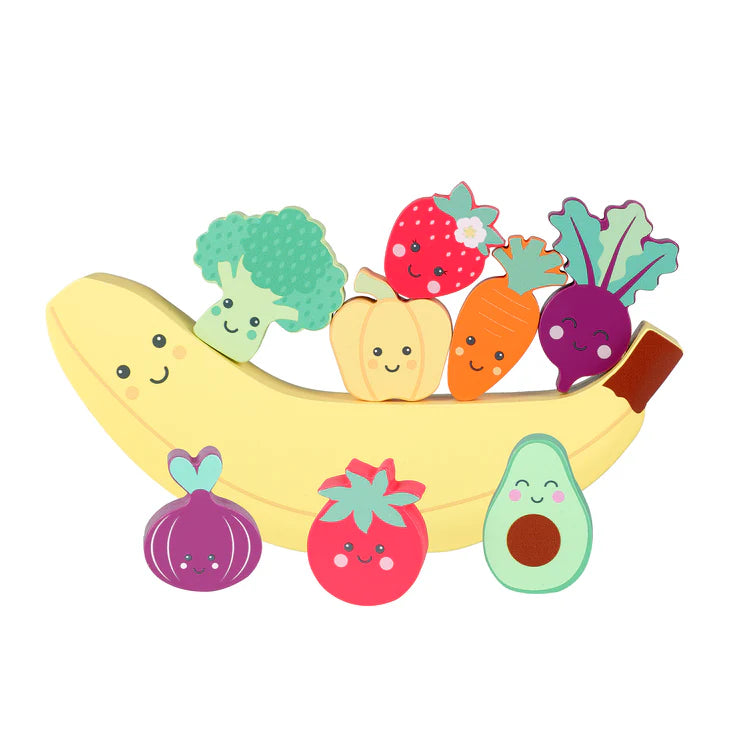Happy Veggies Wooden Balancing Game