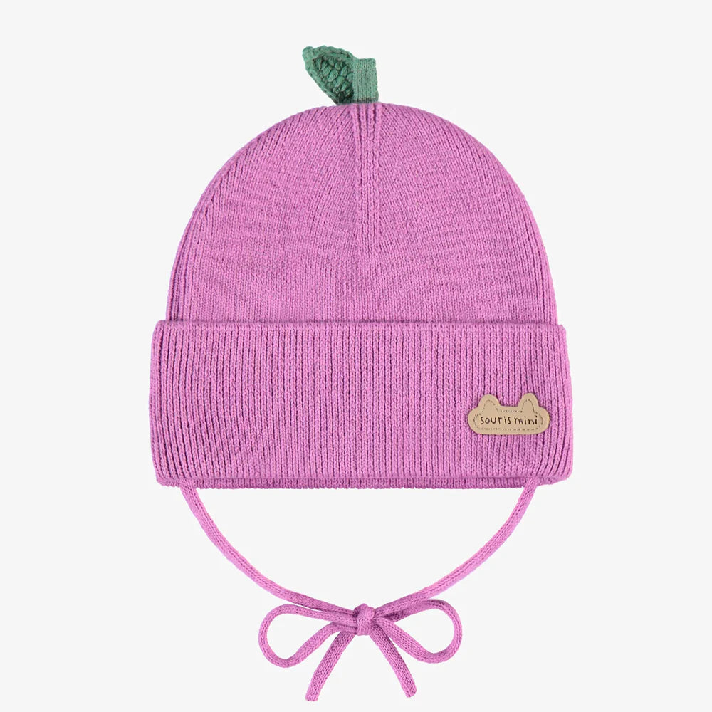 Cotton Knit Plum Hat