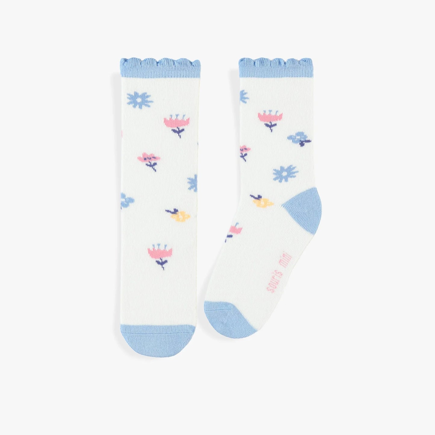 Periwinkle Floral Socks