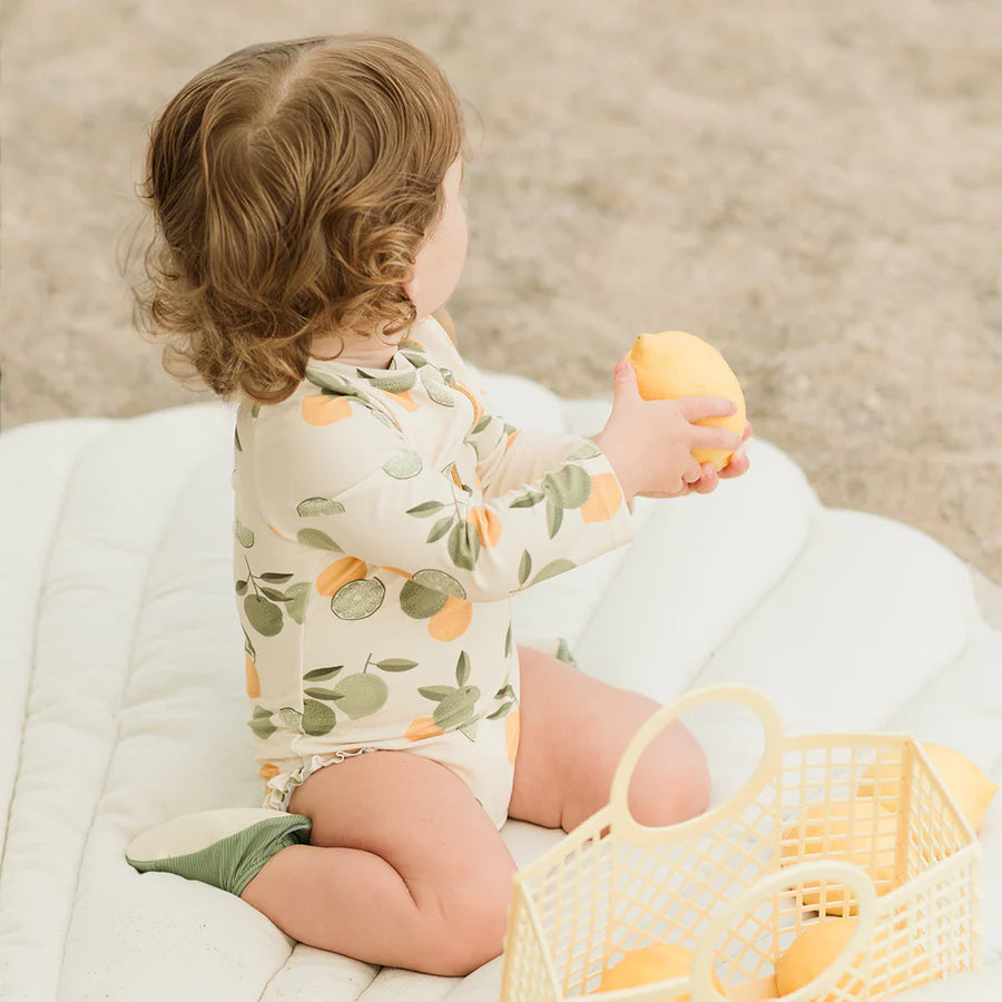 Citrus Long Sleeve 1pc. Baby Swimsuit