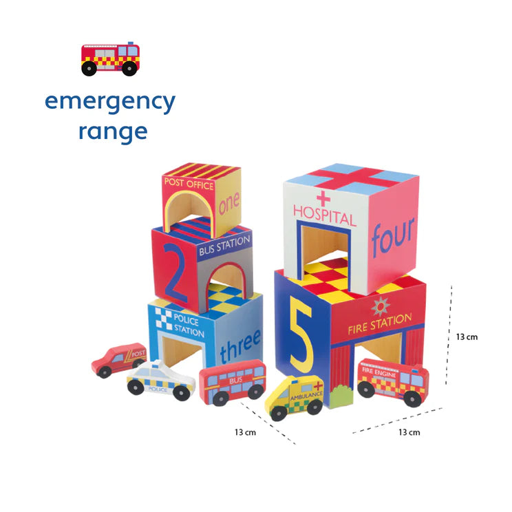 Emergency Services Stacking Cubes