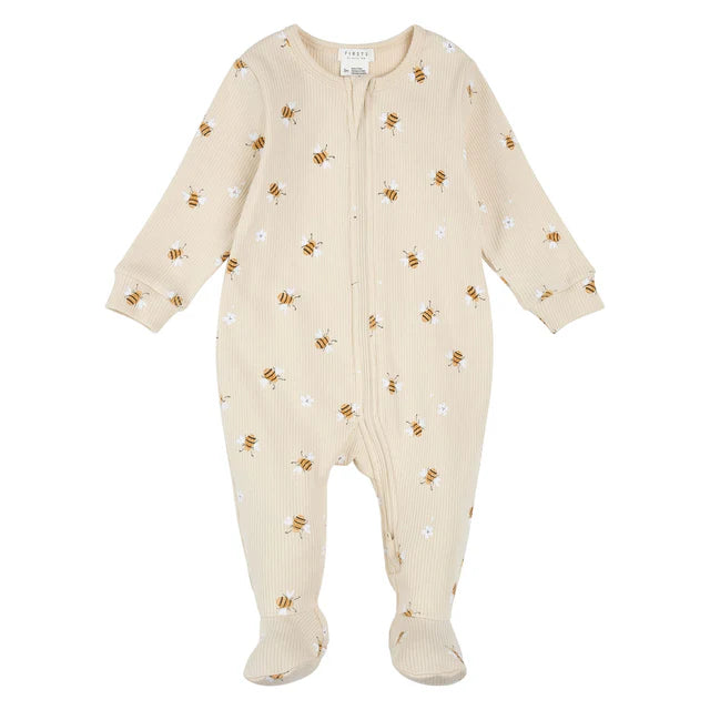 Bees Ribbed Sleeper