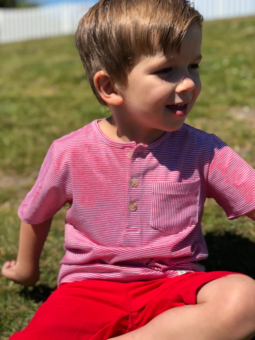 Hugo Red Twill Shorts