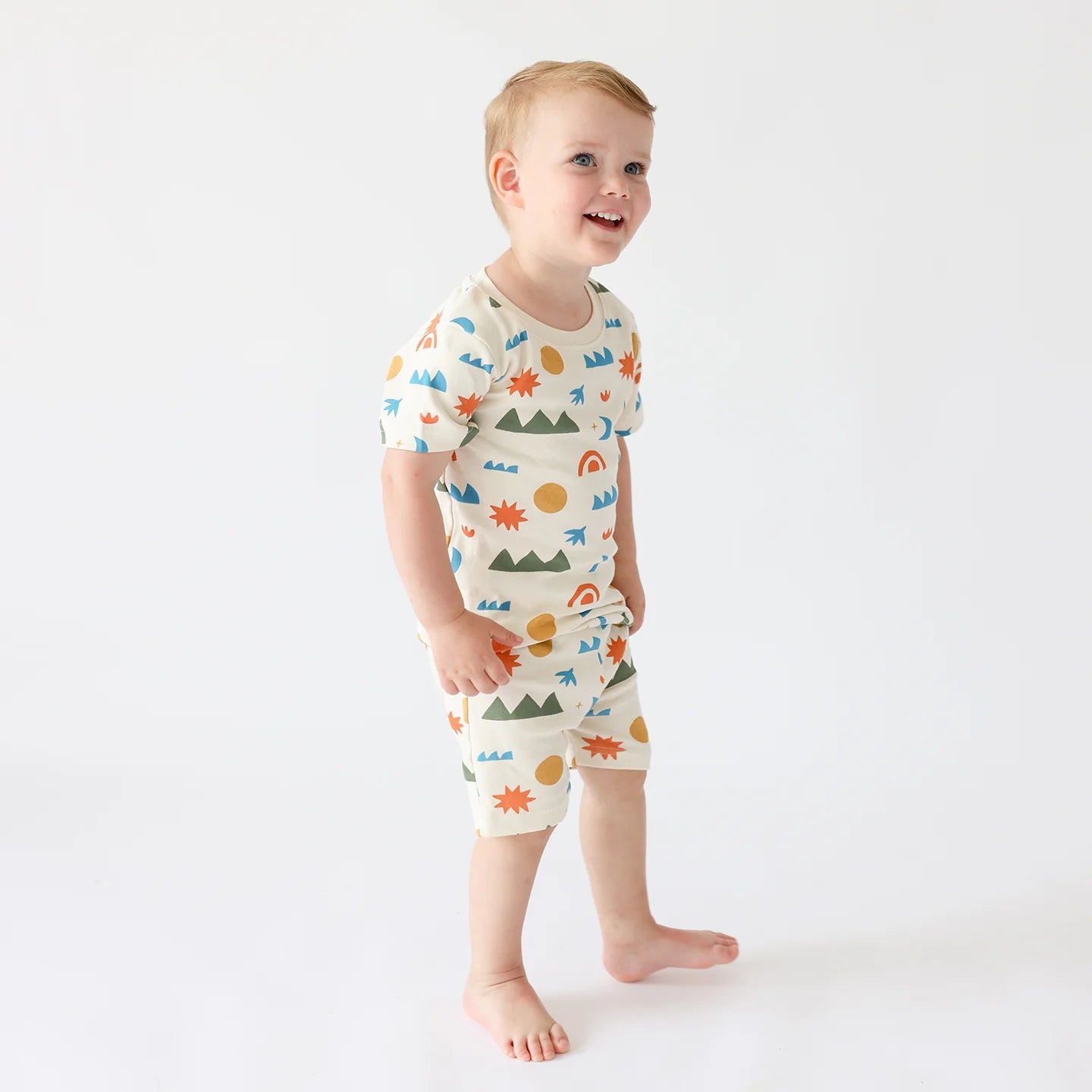 Organic Kids Shortie Pajamas- West Coast