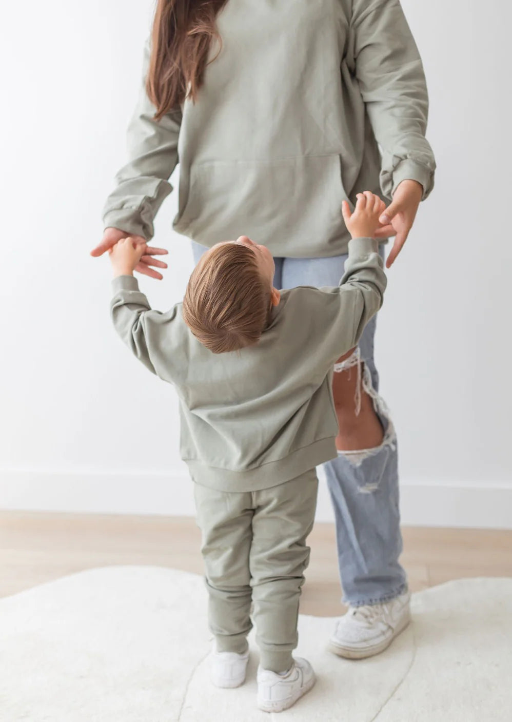 Organic Basil Sweatshirt & Jogger Set