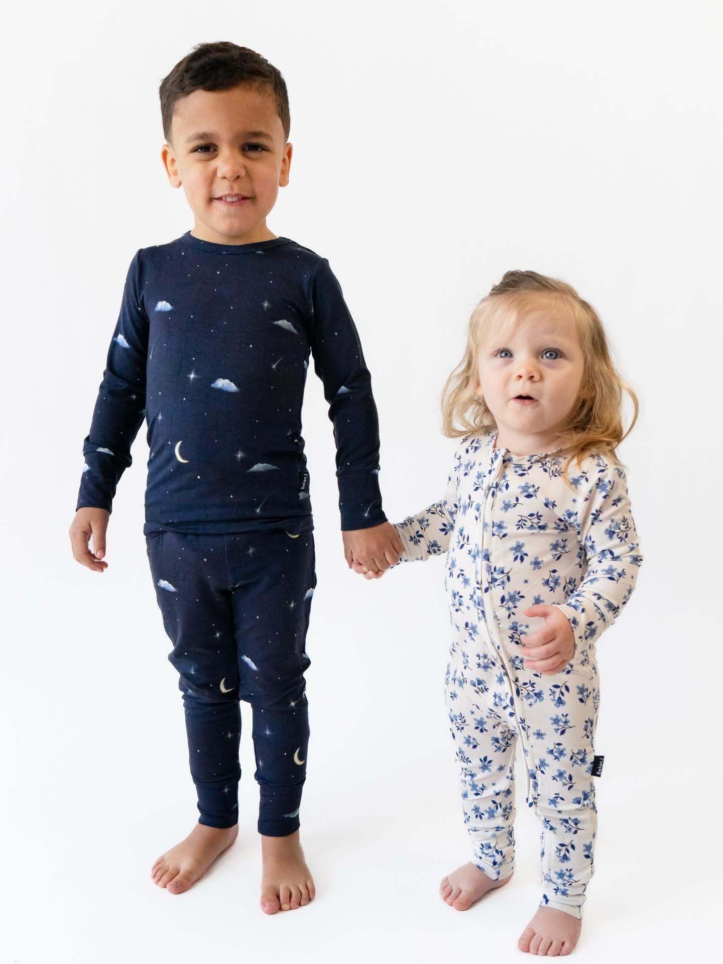 Bamboo Footless Zipper Sleeper- Bluebell