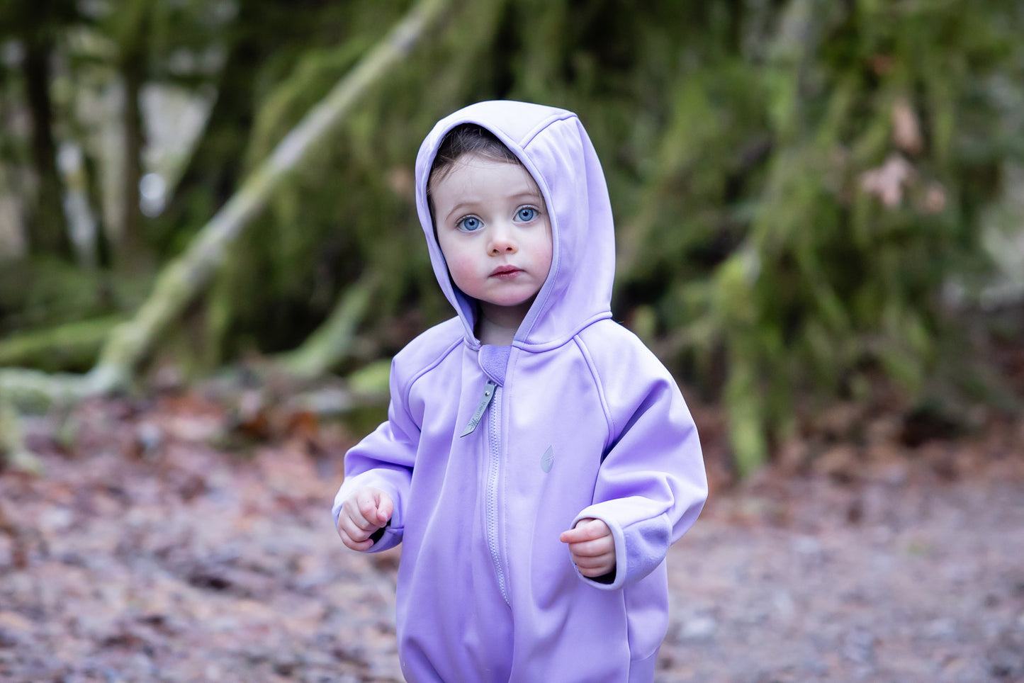 All-Weather Fleece Onesie- Periwinkle