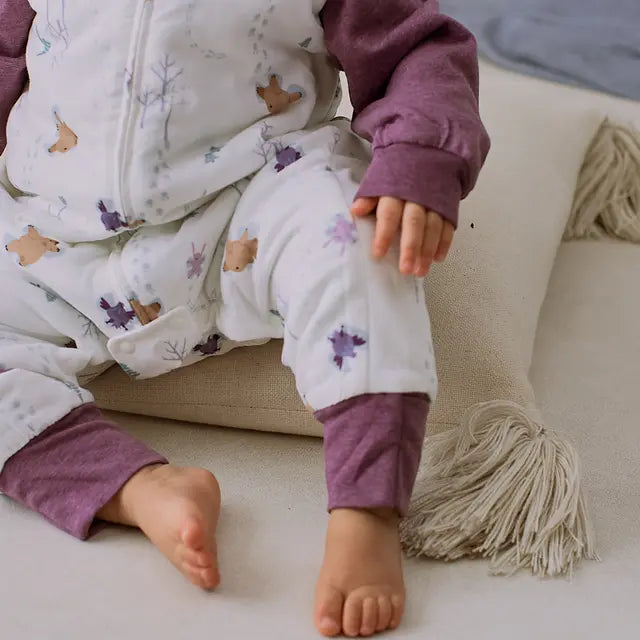 2.5TOG Long Sleeve Footed Sleep Bag- Snow Angels