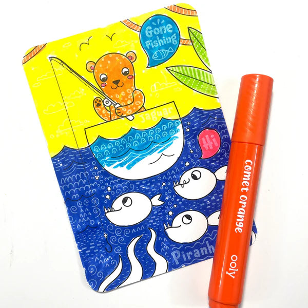 Undercover Art Hidden Pattern Colouring Cards- Rainforest Fun