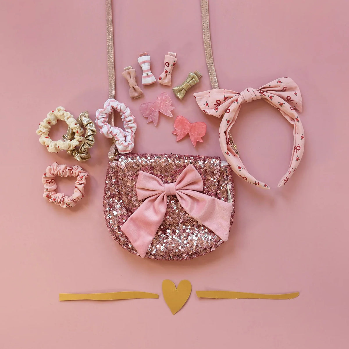 Cutesy Bow Scrunchie Set
