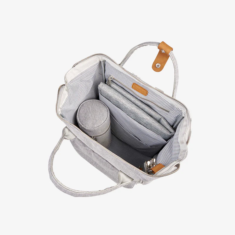 Mani Diaper Bag- Grey Marl