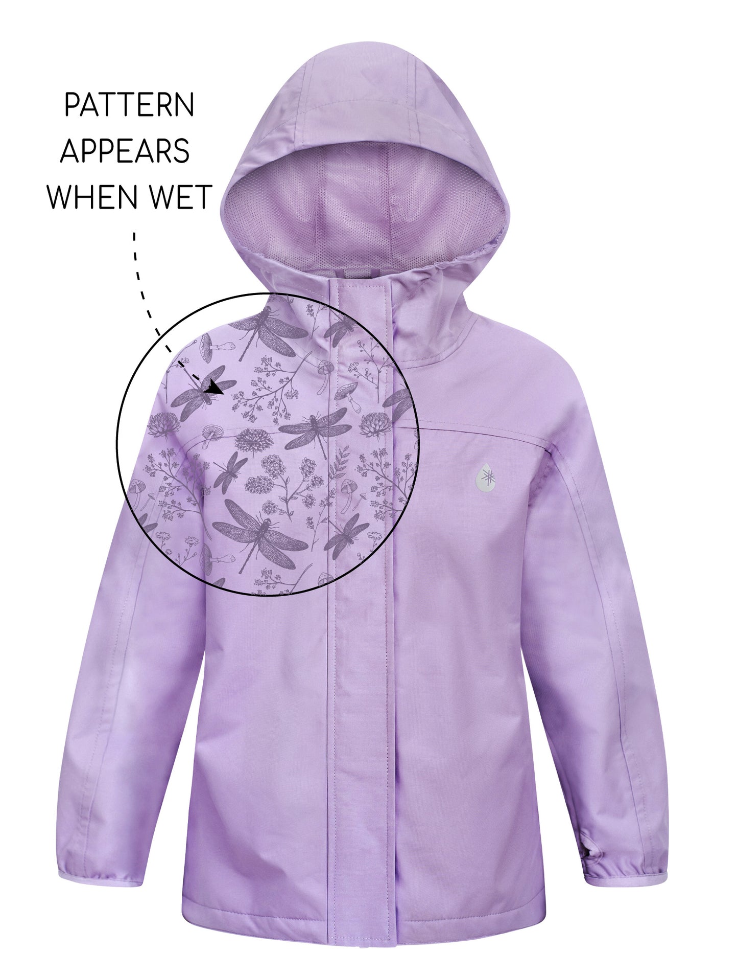 SplashMagic Rainshell Jacket- Periwinkle/Dragonfly