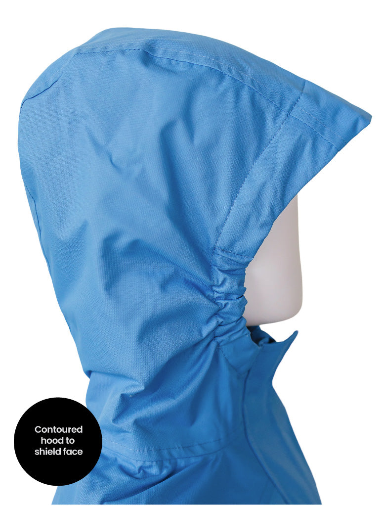 SplashMagic Rainshell Jacket- Tide Blue/Smiley