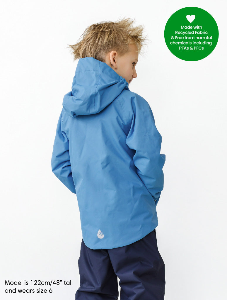 SplashMagic Rainshell Jacket- Tide Blue/Smiley