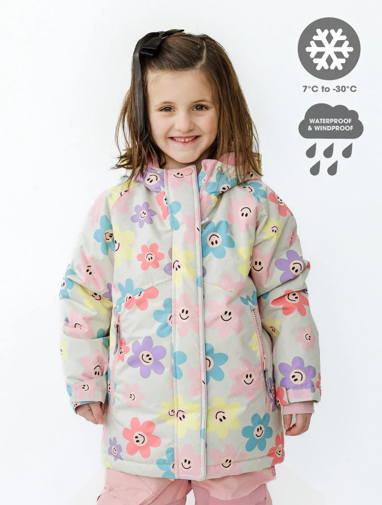 Snowrider Winter Jacket- Happy Daisy