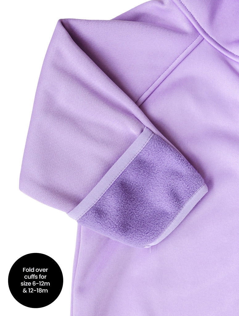 All-Weather Fleece Onesie- Periwinkle