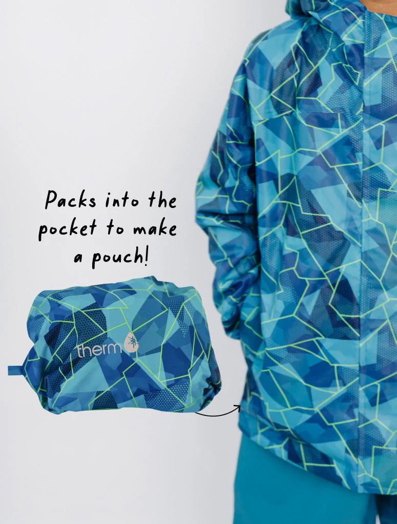Packaway Rainshell Jacket- Geo Tech