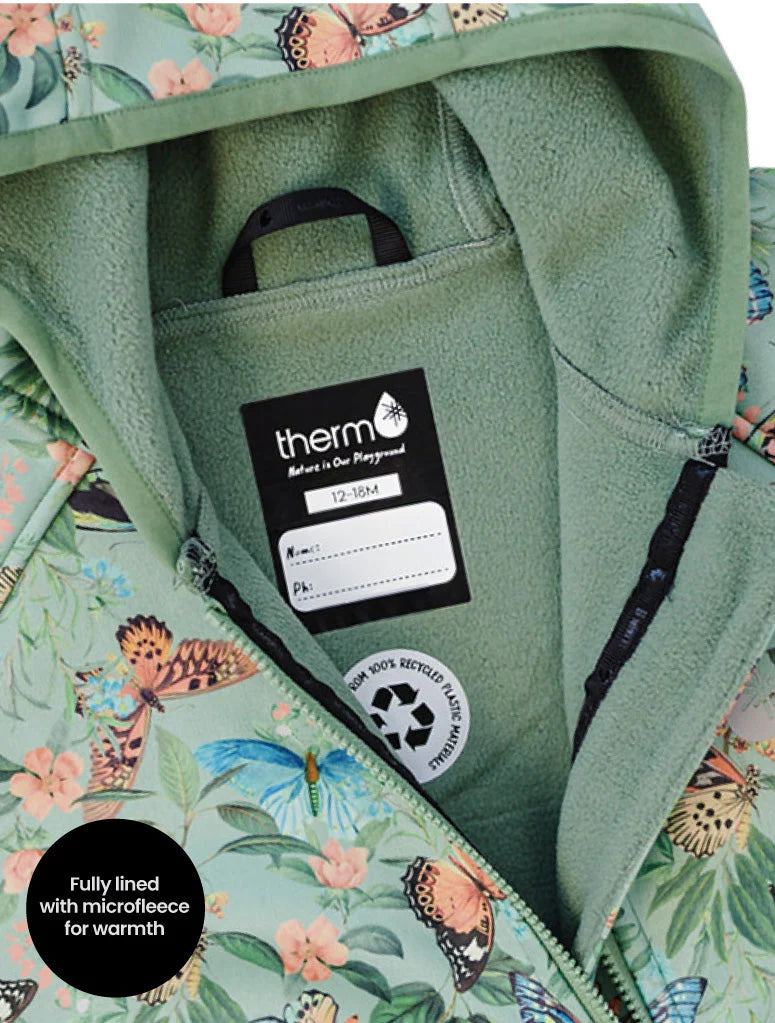 All-Weather Fleece Onesie- Butterfly Meadow