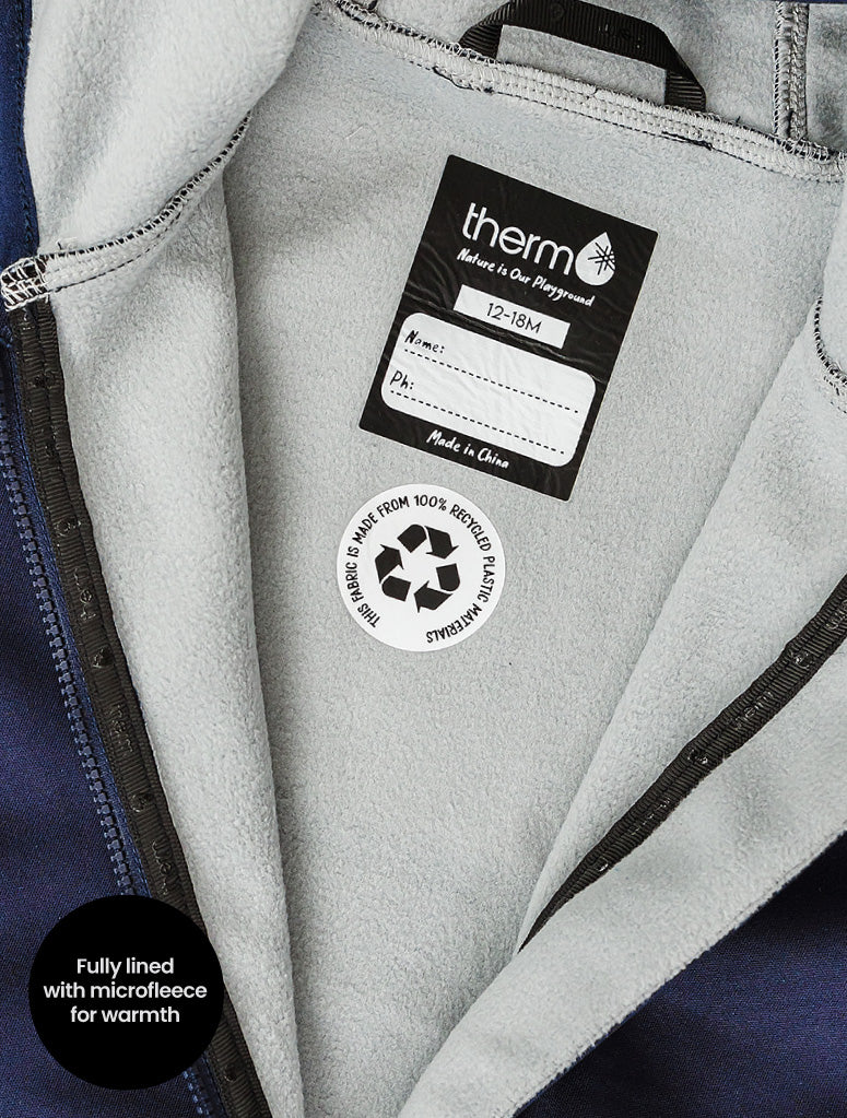 All-Weather Fleece Onesie- Navy