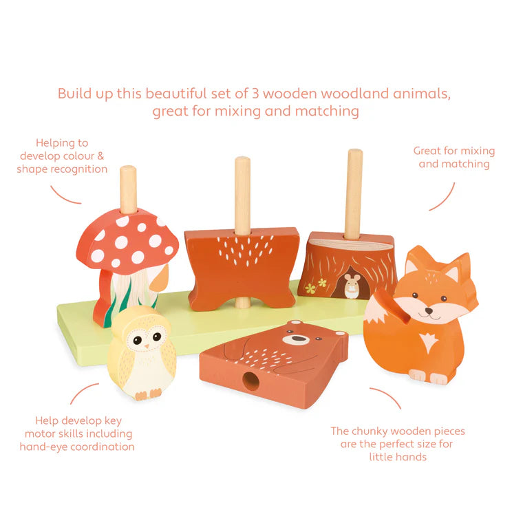 Woodland Animal Stacking Toy