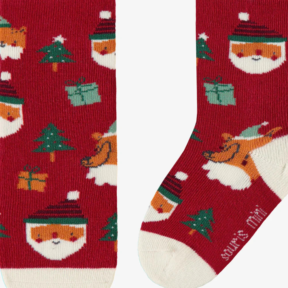 Festive Santa Baby Socks