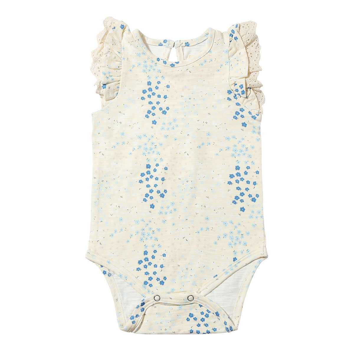 Amber Blue Floral Onesie