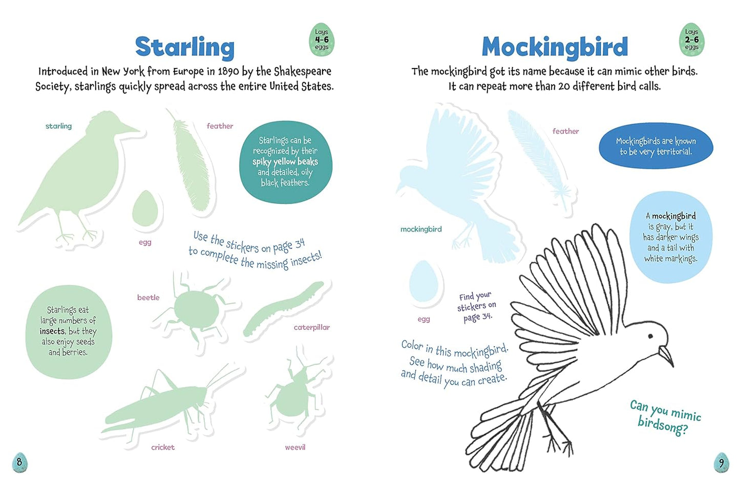 All About Birds Sticker Activity Book