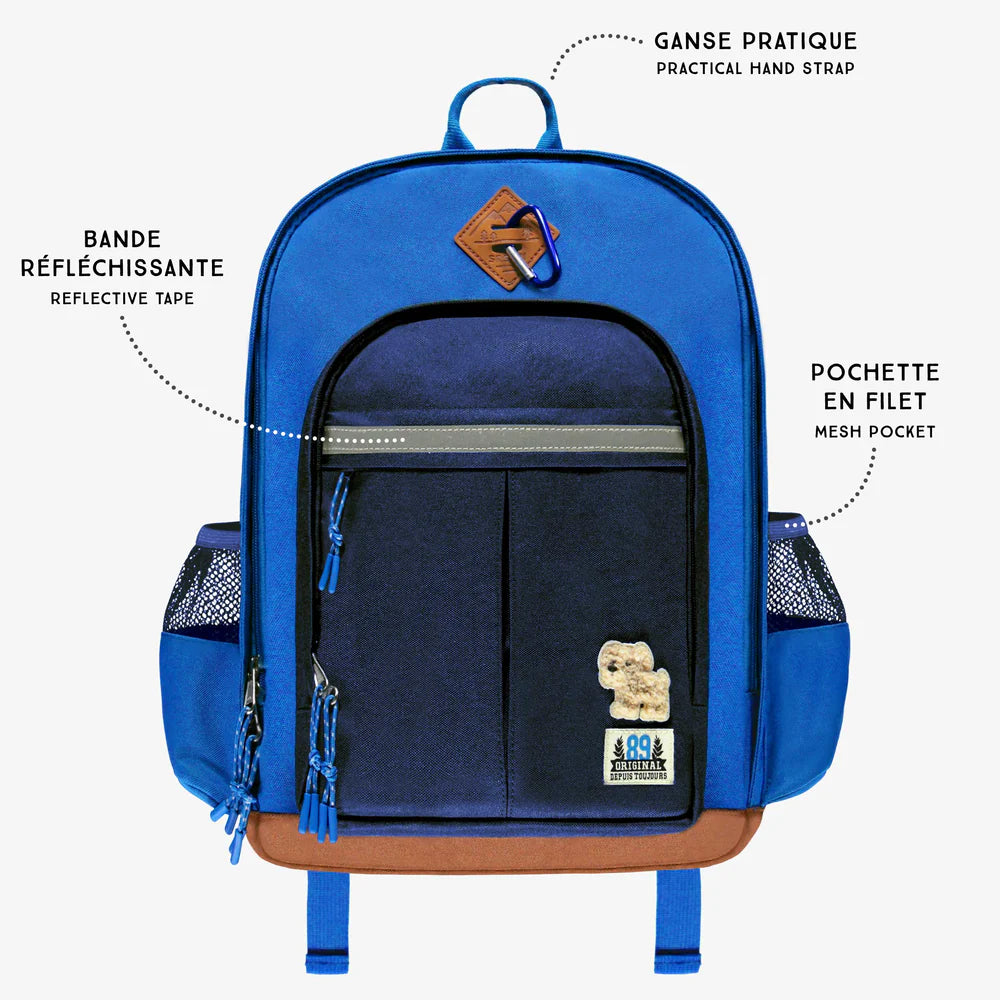 Blue Bulldog Backpack