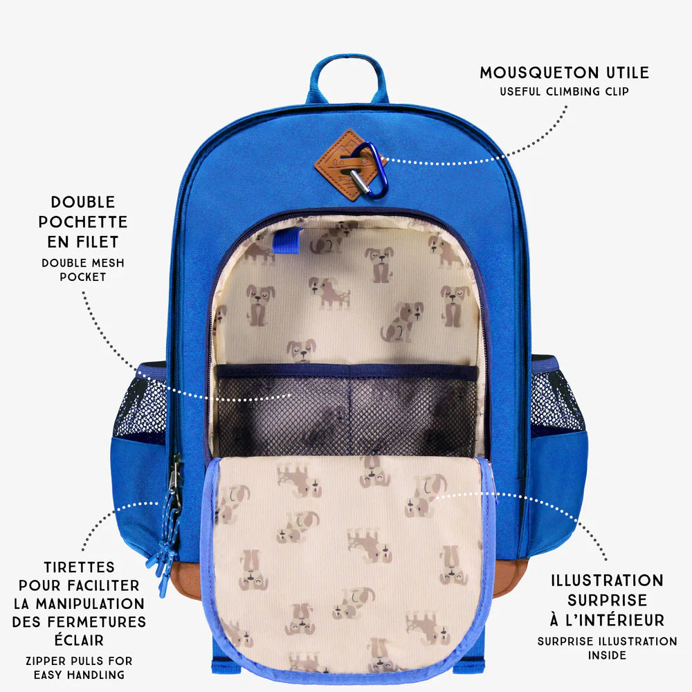 Blue Bulldog Backpack