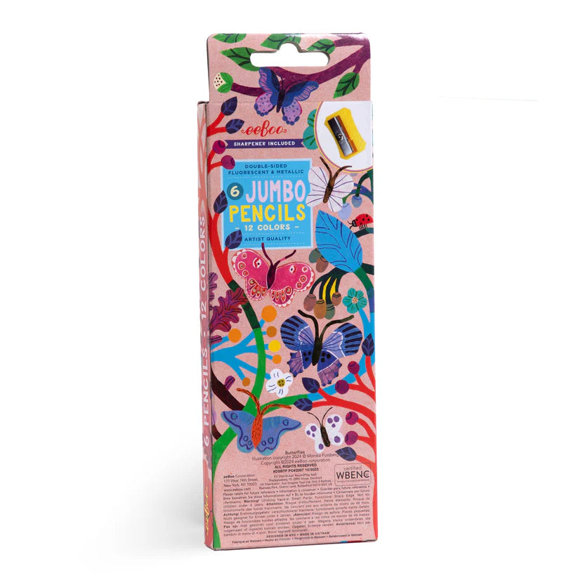 Butterfly Jumbo Pencil Crayons