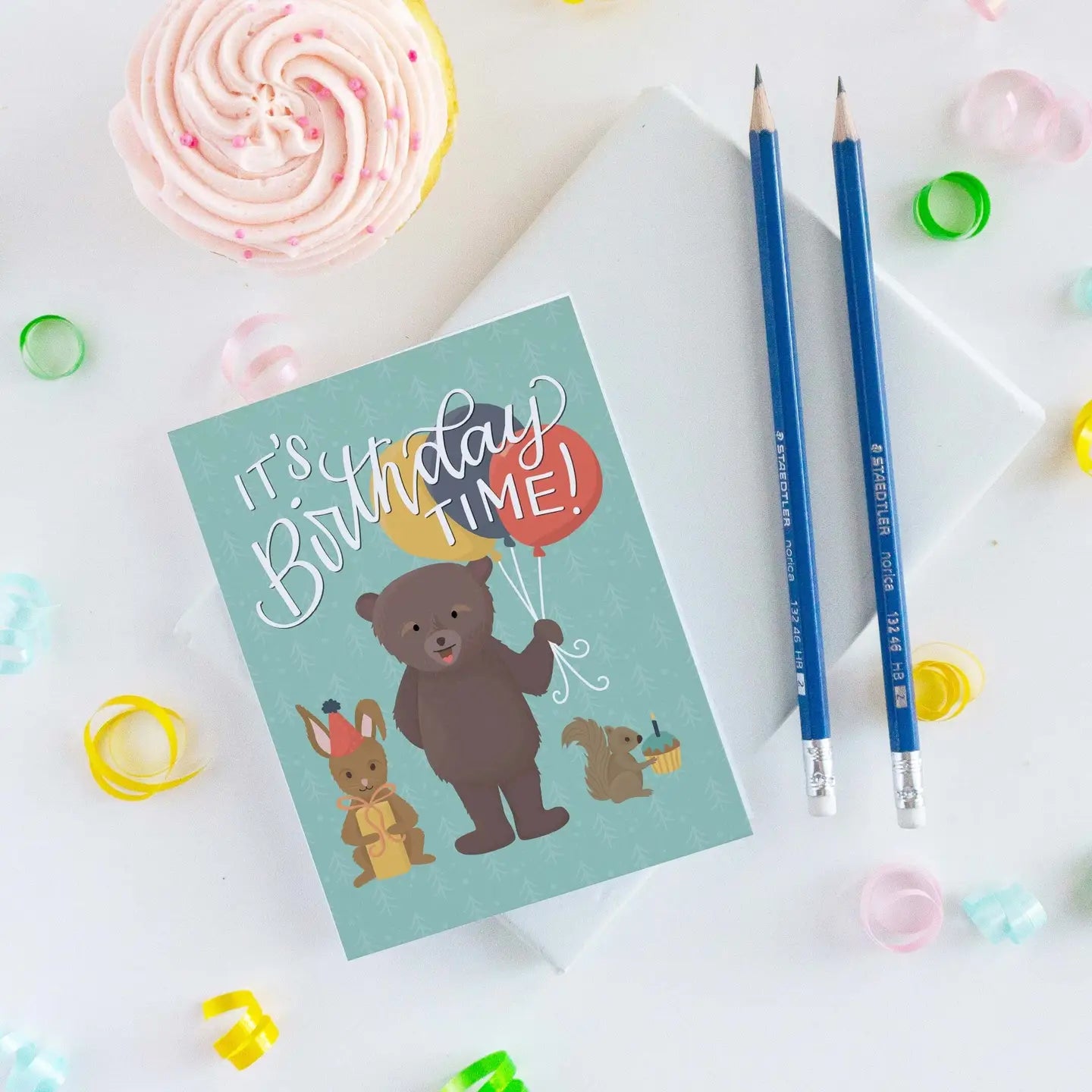 Woodland Party Birthday Card